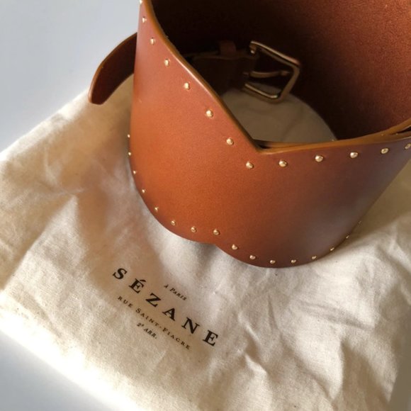 Sezane Lara Belt in Smooth Heritage Leather - Picture 8 of 8